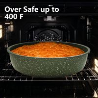 Ensemble de cuisine portable et écologique pour le camping, casseroles, poêle, couvercle en verre et silicone, logo personnalisé, fond à induction, compatible lave-vaisselle