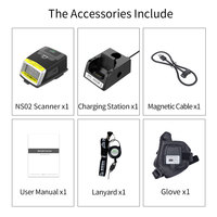 Lecteur de codes-barres sans fil longue portée SE5500 pour gants, avec 10h d'autonomie de la batterie, en stock