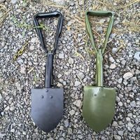 Pelle pliable multi-usages, outil de camping portable, petite pelle en acier pour le sauvetage d'urgence, le creusement de sable, les activités de plein air