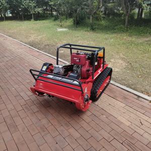 Robot tondeuse à fléaux industriel télécommandé à essence 1000 mm avec bac de ramassage 250L, antidérapant et anti-arrêt - Product Image 1