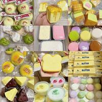Jouet anti-stress à presser en forme de pain et de gâteau, style japonais, multi-formes, mignon, pour adultes et enfants unisexes