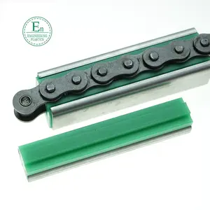 Provide wear resistant customized green PA nylon dynamic transmission line single groove chain rail flexible conveyor guide