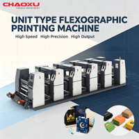Mesin Cetak Flexo Kecepatan Tinggi Inline Full Servo 200M/Menit untuk Film Plastik/Kertas