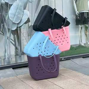 Bolsa de Playa Grande de EVA para Mujer, Impermeable, de Secado Rápido, Estilo Bohemio, Color Sólido, <span class=keywords><strong>Marca</strong></span> DG, para Viajes al Aire Libre - Product Image 2