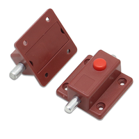 Accessoires de meubles Bouton poussoir pour ouverture automatique Interrupteur en plastique pour porte de placard ou de meuble à ouverture automatique par ressort