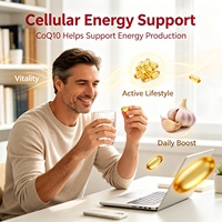 Complément de récupération sportive OEM/ODM : Gélules d'ail vieilli + CoQ10 avec Vitamine K2 MK-7 pour les athlètes de résistance et la récupération musculaire