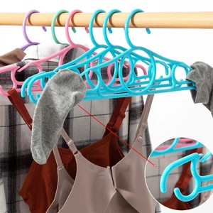 <b>Plastic</b> Clothes Hangers Thickened Rectangle <b>Hook</b> Type For Home Dormitory Student Use - Product Image 2