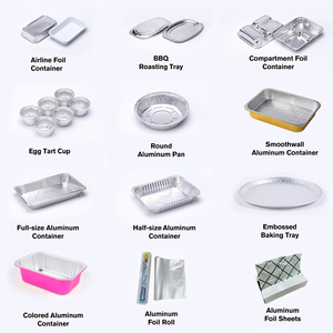 Nhiệm Vụ Nặng Nửa-Kích Thước Trung Bạc Nhôm Lá Container Dùng Một Lần Hình Chữ Nhật Nhôm Lá Bánh Rang Khay Tấm - Product Image 4