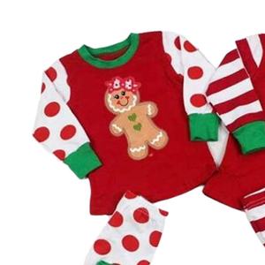 La migliore vendita di Nuovo modo dei bambini dei vestiti Del Capretto Di Natale gingerbread pigiami ragazzi e le <span class=keywords><strong>ragazze</strong></span> - Product Image 2
