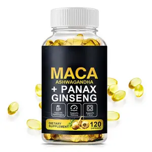 Hot Sale Maca Ashwagandha Supplement With Maca Root Nutrition Vitamin Herbal Nutrition Healthcare Ginseng Capsules