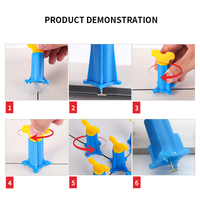 Clips de nivellement de carreaux en céramique professionnels avec cales en plastique de 1,5 mm, outils de fixation de carreaux