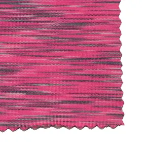 Diskon Besar Tekstil Rajutan 88% Poliester 12% Elastane Tekstil Ruang Dye Jersey Kain untuk Legging