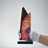 Trophée de cristal vierge K9 en vrac Trophée de récompense de cristal avec impression UV Prix de champion personnalisé