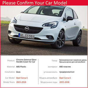 สำหรับ Opel <span class=keywords><strong>Corsa</strong></span> <span class=keywords><strong>E</strong></span> Vauxhall OPC VXR 2015 2016 2017 <span class=keywords><strong>2018</strong></span>ฝาครอบมือจับ Chrome Trim จับชุดรถจัดแต่งทรงผมสติกเกอร์อุปกรณ์เสริม - Product Image 6