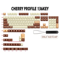 GMK Tiramisu Keycaps Pbt 136 Keys for Cherry Profile Keycap Dz60/RK61/64/Gk61/68/84/87/96/980/104/108 Mechanical Keyboard