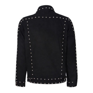 Chaquetas Vaqueras <span class=keywords><strong>con</strong></span> Estampado <span class=keywords><strong>de</strong></span> Arcoíris al por Mayor, Chaqueta Vaquera <span class=keywords><strong>de</strong></span> Motociclista <span class=keywords><strong>con</strong></span> Tachuelas Estilo Punk para Hombre - Product Image 2