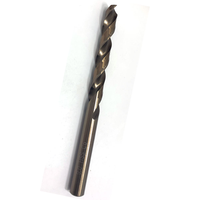 Forets hélicoïdaux en acier rapide HSS M35 5% Cobalt, entièrement affûtés, à queue droite, finition ambrée, DIN338, 1-23mm