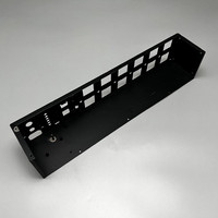 Braket dinding berengsel 1U untuk 12/24 Panel Patch Port-braket dudukan dinding lebar 19 inci