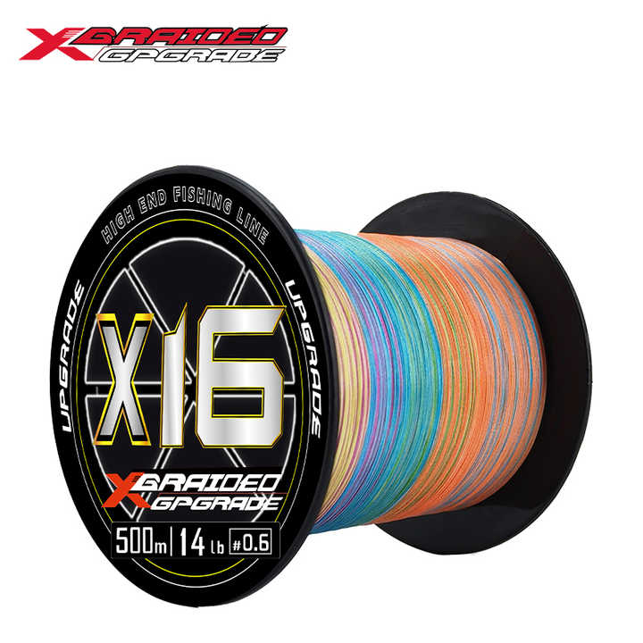 ygk braided fishing line Ultra X16 100M/150M/200M round profile Ygk X061 F-ugo V8 Hard