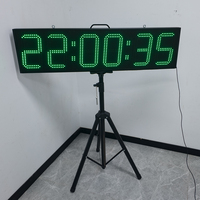 Chronomètre LED pour marathon, grande horloge de course extérieure, chronomètre numérique étanche pour la course de rue, compétition, arène