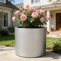 Jardinière sur pied en métal thermolaqué, grande taille, personnalisable, minimaliste, simple, écologique et durable, pour maison, jardin et centre commercial