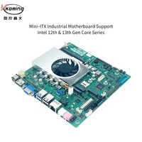 Motherboard Industri Mini ITX Intel Core I5 Generasi ke-12 dan ke-13, 2*DDR4, 2LAN, 6COM untuk Layar Komersial, Mainboard Embedded X86