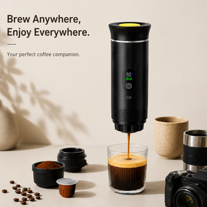 Cafetera Portátil Eléctrica para Pedidos al por Mayor, Mini Máquina de Espresso con Calentamiento Automático, USB-C, 20 Bares, para Uso Comercial en Hoteles - Product Image 1