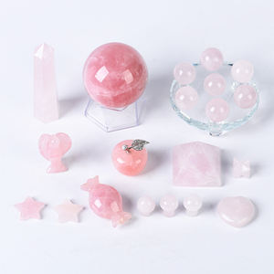 Piedra preciosa víspera Navidad tallada a mano manzana pulida cristal curativo Natural conjunto Feng Shui ornamento decoración del hogar regalo - Product Image 4