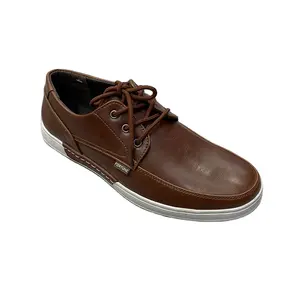 Tek taraflı düz renk el yapımı ilkbahar ve sonbahar bot ayakkabı sürüş yürüyüş konfor dış taban rahat ayakkabılar erkekler PU deri