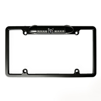Cadre de plaque d'immatriculation en métal de style américain, caméra de recul, lampe infrarouge pour cadre de plaque d'immatriculation, caméra de vision nocturne pour véhicule