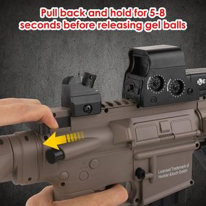 ปืนฉีดน้ำไฟฟ้า <span class=keywords><strong>HK416D</strong></span> ปี 2026 ทำจากไนลอน ปืนเจลไฮโดรเจล ของเล่นปืนฉีดน้ำสำหรับเด็กและผู้ใหญ่ - Product Image 5