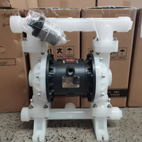 Pompe à diaphragme pneumatique, corps en PP, diaphragme en PTFE Santoprene, pompe de transfert de produits chimiques
