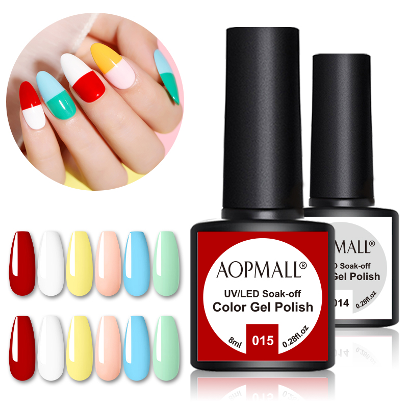 AOPMALL Professional UV LED Gel Nail Polish High Quality Private Label Free Samples Nail Gel Polish