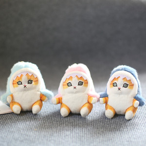 HY vente en gros Kawaii crevettes frites requin chat peluche poupée porte-clés dessin animé mignon Anime passe-temps pendentif - Product Image 4