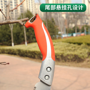 เลื่อยมือ Laozhai 350 มม. ใบเลื่อยเหล็กกล้าคาร์บอนสูง ด้ามจับสีแดง เครื่องมือตัดแต่งสวนและสวนผลไม้ เลื่อยตรง รุ่น Hj350 - Product Image 4