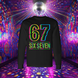 Maglietta a maniche lunghe Retro 67 Six Seven Meme - Product Image 3