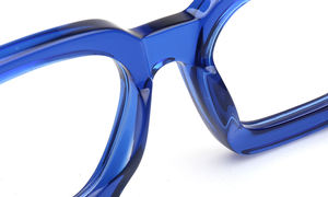 Marco de gafas ópticas vintage unisex éxito de ventas MA64 logotipo personalizado bisel grueso acetato claro o negro lente para lectura - Product Image 4