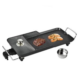Poêle de fête électrique poêles de cuisson bon marché rôtissoire coréenne avec couvercle revêtement en <span class=keywords><strong>pierre</strong></span> bbq friture en gros multi-usage marmite antiadhésive - Product Image 1
