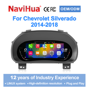 NaviHua - Panel de Instrumentos Digital Virtual Linux de 12.3 Pulgadas para Chevrolet Silverado GMC Sierra 2014-2018, Plug and Play, CE, FCC, Velocímetro para Tablero de Auto - Product Image 1