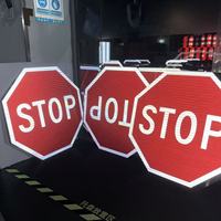 Panneau Stop Routier en Aluminium Conforme MUTCD, Haute Intensité Prismatique, Résistant aux Intempéries, Réflecteur de Grade Ingénierie