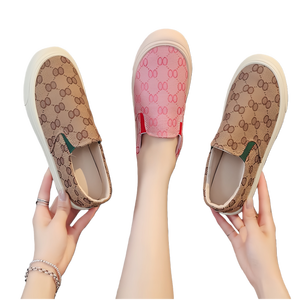 Venta al por Mayor Directa de Fábrica, Zapatos Casuales de Talla Grande para Mujer, Zapatos Casuales de Lona para Mujer, Zapatos de Moda Sin Cordones para Caminar - Product Image 1