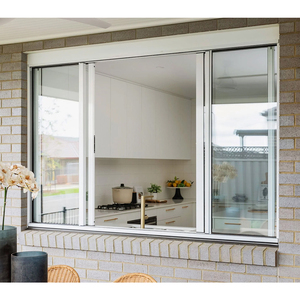 Fenêtre coulissante en aluminium blanc de haute qualité et à prix abordable, pour maximiser la lumière et l'espace dans les maisons modernes - Product Image 1