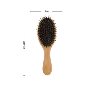 <span class=keywords><strong>Brosse</strong></span> à cheveux ronde en poils <span class=keywords><strong>de</strong></span> <span class=keywords><strong>sanglier</strong></span> doux naturels respectueux <span class=keywords><strong>de</strong></span> l'environnement Peigne <span class=keywords><strong>de</strong></span> massage en bambou en bois organique sain <span class=keywords><strong>Brosse</strong></span> à cheveux à manche en bois - Product Image 5