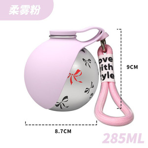 Bouteille d'eau portable pliable pour chien en acier inoxydable 304, gourde de voyage pour animaux de compagnie avec crochet et conception anti-reflux - Product Image 6