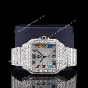 นาฬิกาโมอิสซาไนต์แบบ Iced Out ผ่านการทดสอบ<span class=keywords><strong>เพชร</strong></span> ชุบทอง ความใส <span class=keywords><strong>VVS</strong></span> ระบบอัตโนมัติ กันน้ำ - Product Image 5