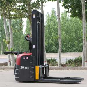 CE認証取得済み 2トン積載 3mリフト倉庫資材運搬ツール 1年保証付き電動スタッカー - Product Image 2