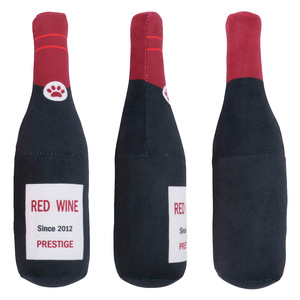 Juguete de Peluche Multicolor para Perros, Certificado por CPC y CE, Oso Suave con Forma de Botella de <span class=keywords><strong>Vodka</strong></span>/Whisky, Juguete Masticable para Mascotas con Relleno de Algodón PP - Product Image 5