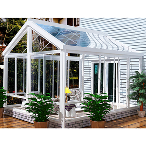 Maison en verre de jardin moderne imperméable, jardin d'hiver, véranda, véranda, alliage d'aluminium <span class=keywords><strong>ho</strong></span> - Product Image 4