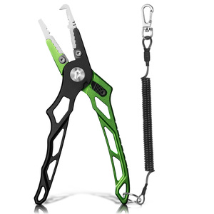 Pince <span class=keywords><strong>de</strong></span> pêche légère <span class=keywords><strong>de</strong></span> 18,5 cm à bec courbé, anti-rouille, qualité marine, pour la pêche en haute <span class=keywords><strong>mer</strong></span> depuis un bateau - Product Image 1