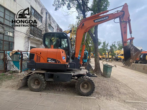 100% Original japonés Mini Doosan Dx60w excavadora de ruedas/nuevo precio bajo Venta caliente excavadora de ruedas multifuncional DX60 - Product Image 4